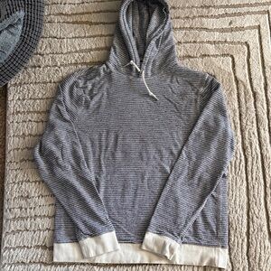 J Crew Gray Striped Men's Hoodie